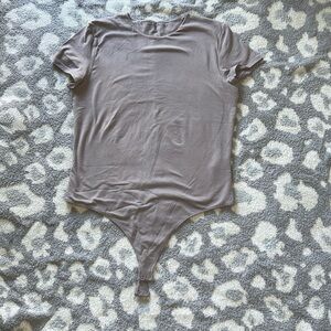 Abercrombie & Fitch Short-Sleeve Cotton Seamless Bodysuit